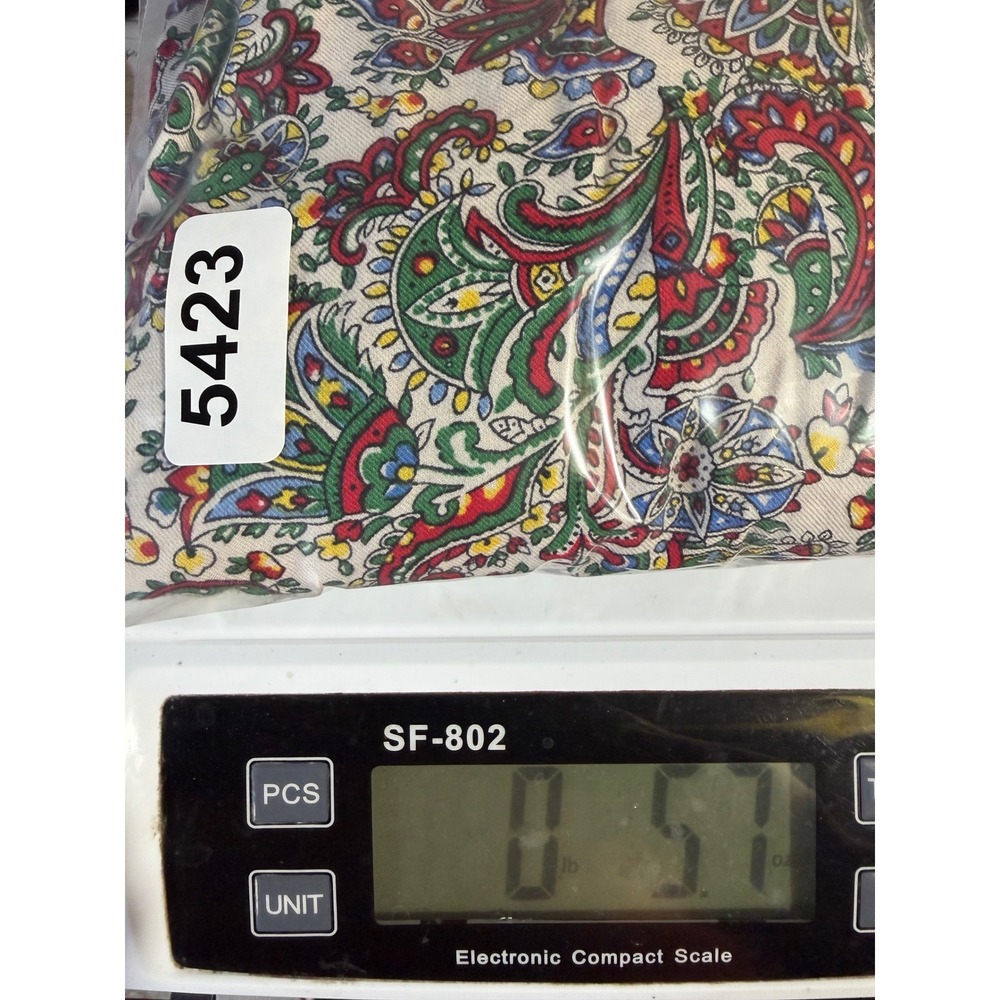 Talbots Button Down Shirt Womens XL Multi Color Paisley Cotton Long Sleeve Top - Picture 7 of 7